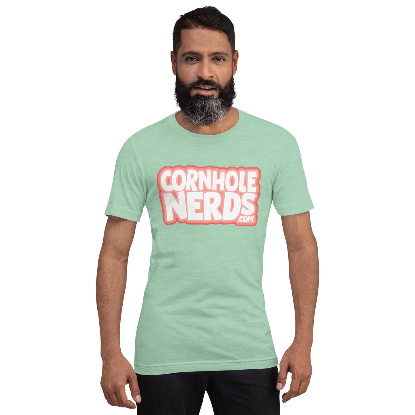 Cornhole Nerds this logo doesn't look like that logo either logo Unisex t-shirt