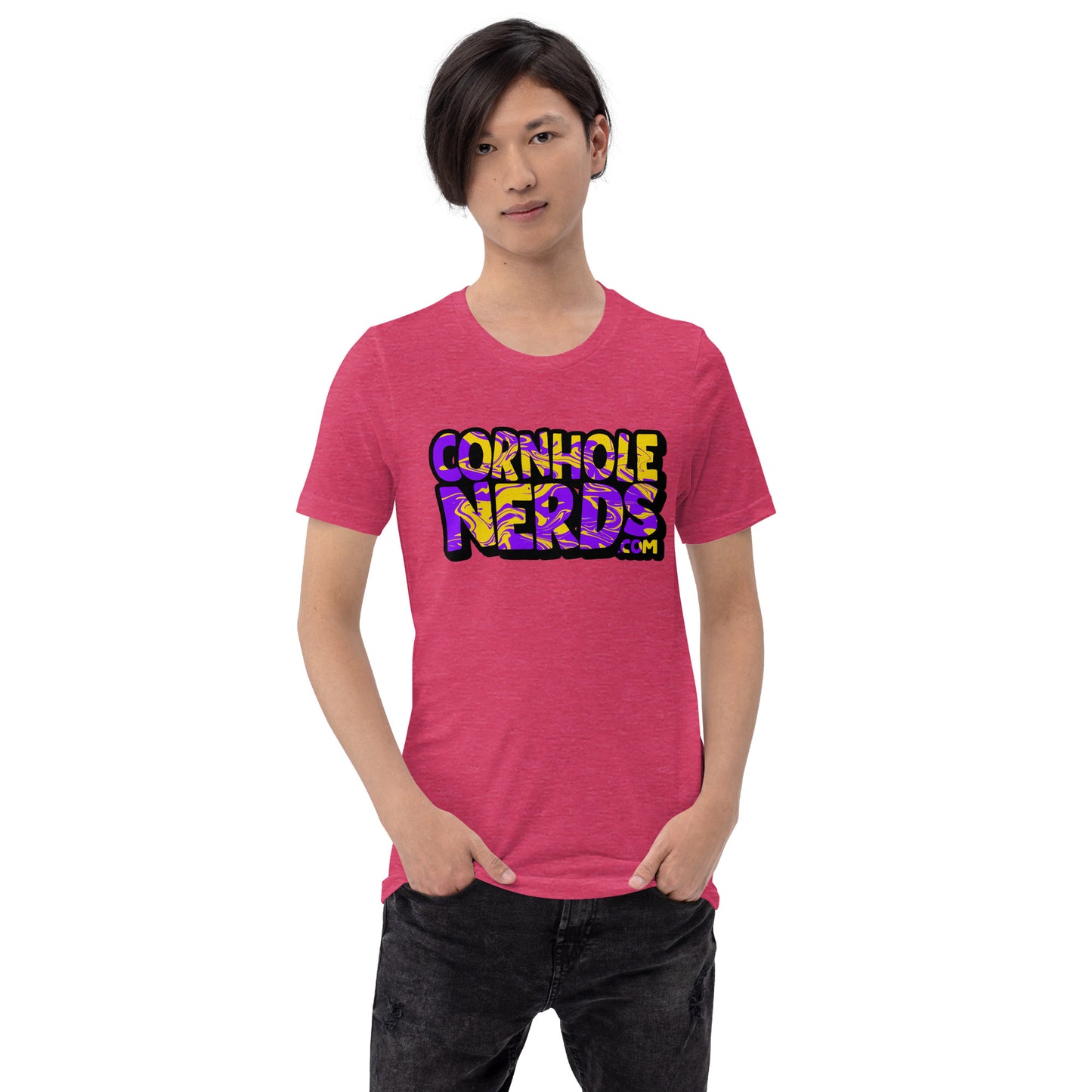 Lola's Purple/Yellow Swirl NerdWear Unisex t-shirt