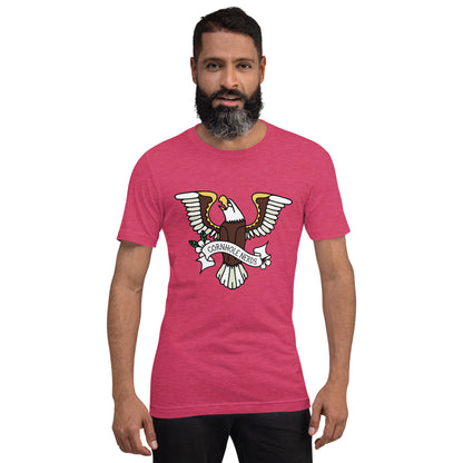 Cornhole Nerds Eagle logo Unisex t-shirt