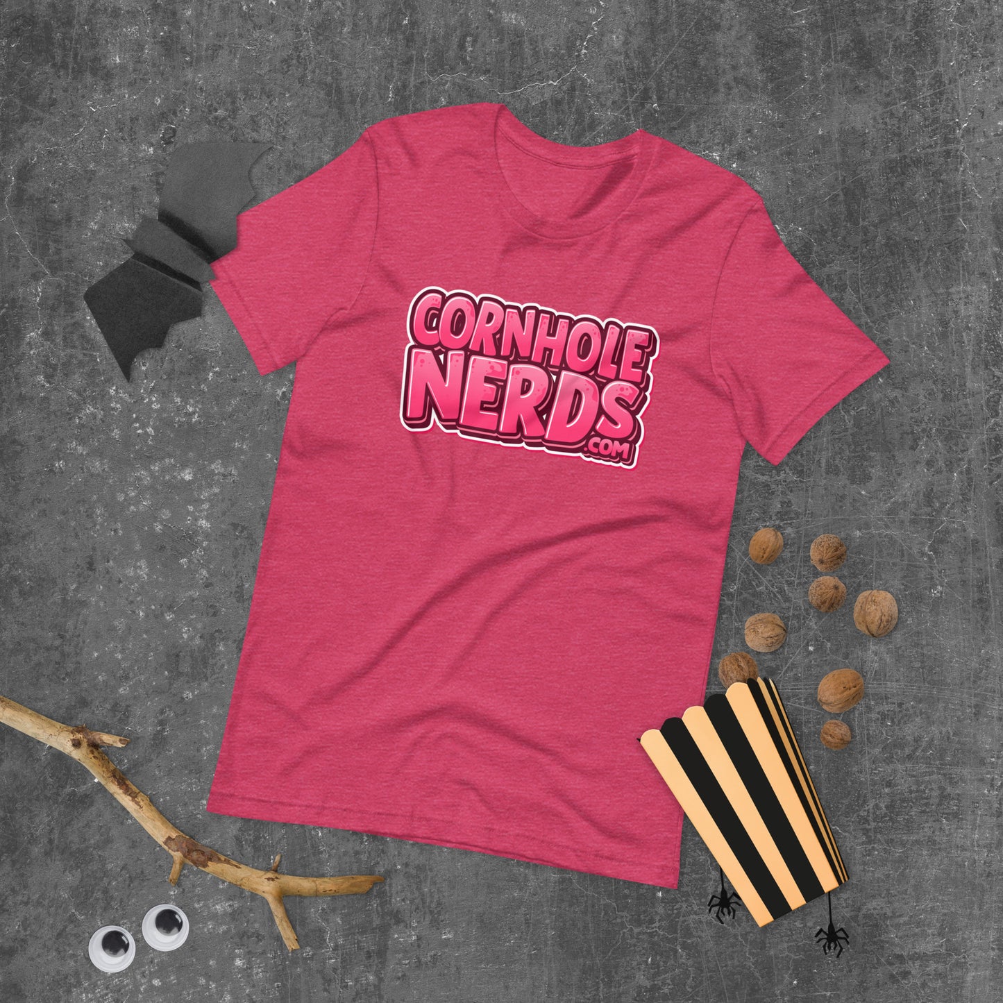 Cornhole Nerds pink logo Unisex t-shirt