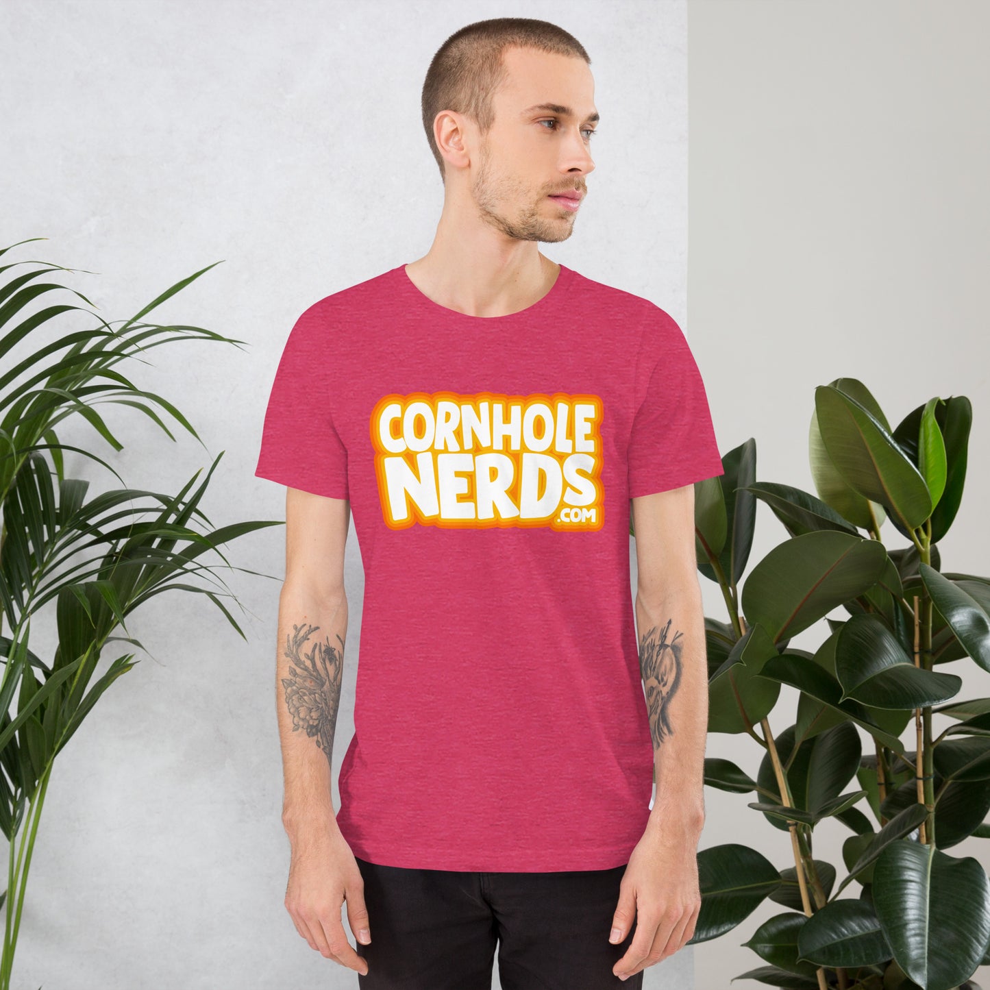 Cornhole Nerds this logo doesn't look like that other logo Unisex t-shirt