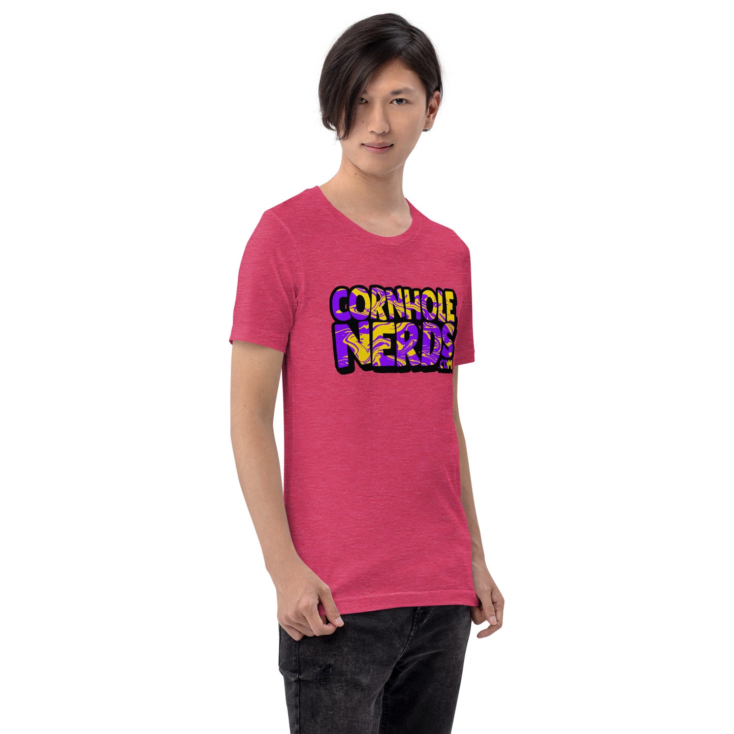Lola's Purple/Yellow Swirl NerdWear Unisex t-shirt