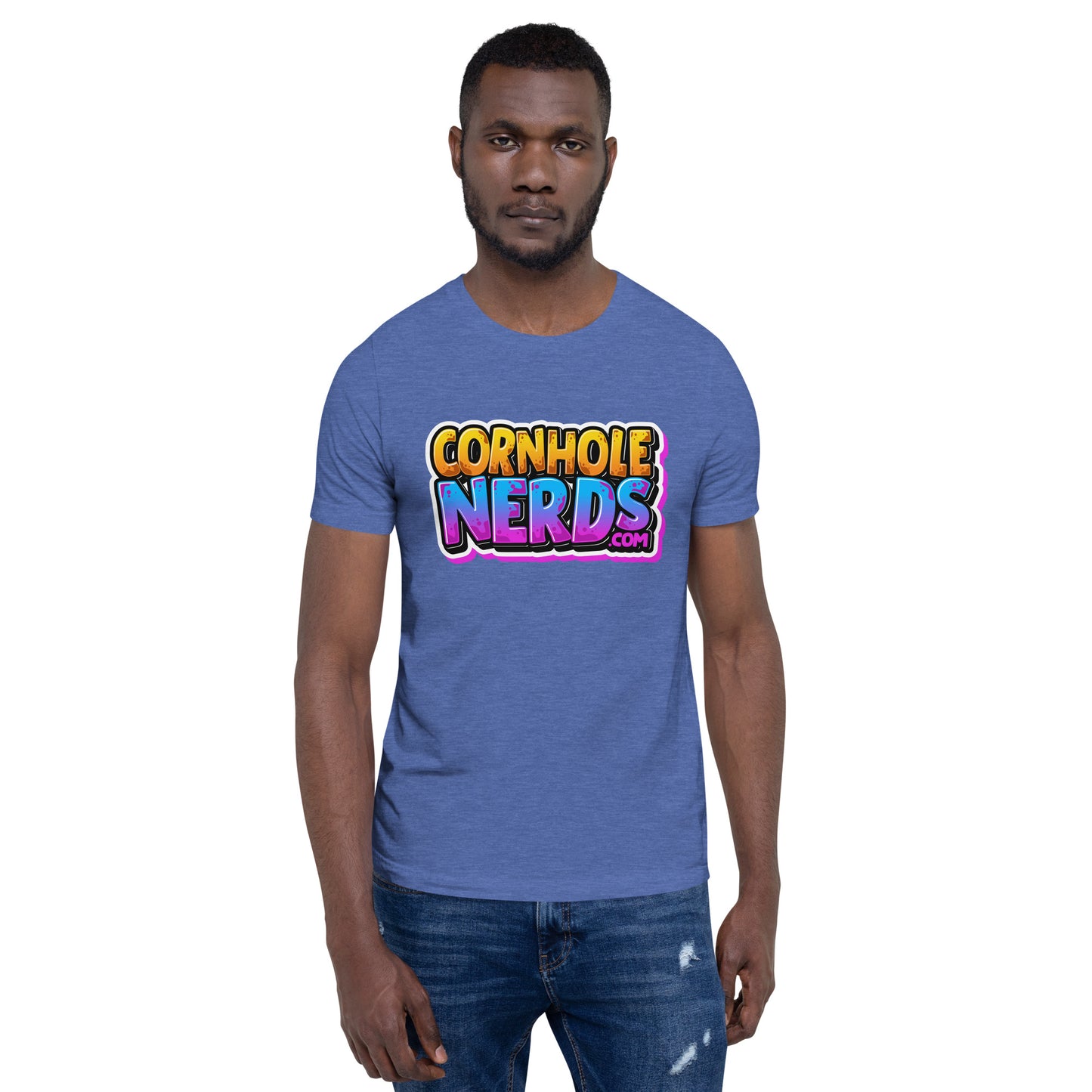 Cornhole Nerds not this guy again logo Unisex t-shirt