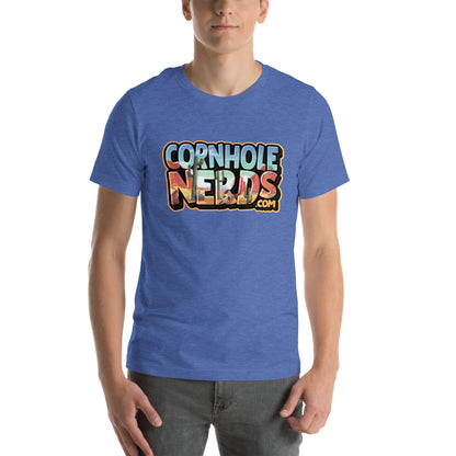 Cornhole Nerds desert skies logo Unisex t-shirt