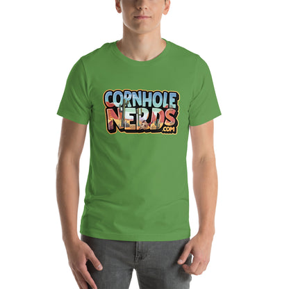 Cornhole Nerds desert skies logo Unisex t-shirt