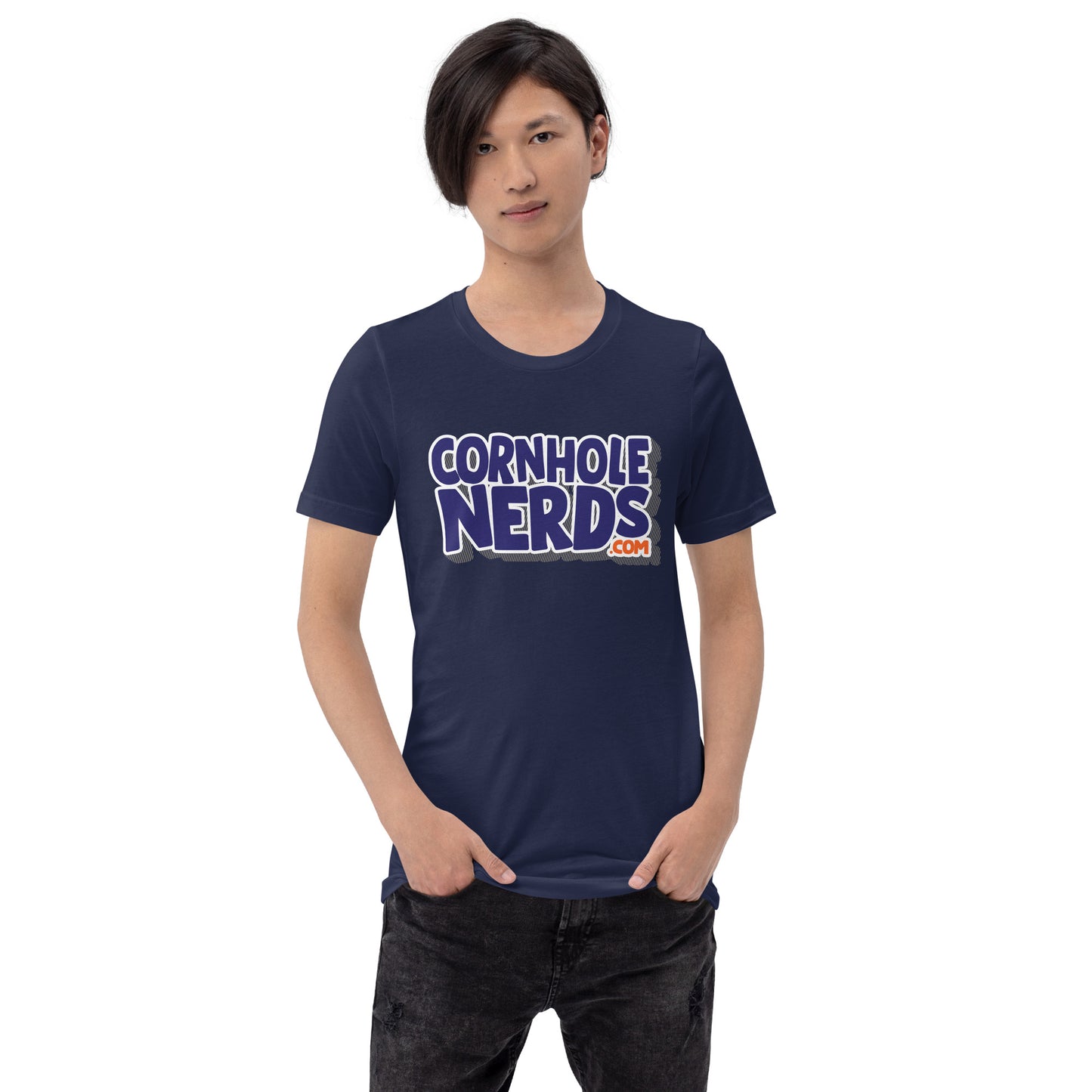 Cornhole Nerds logo Unisex t-shirt