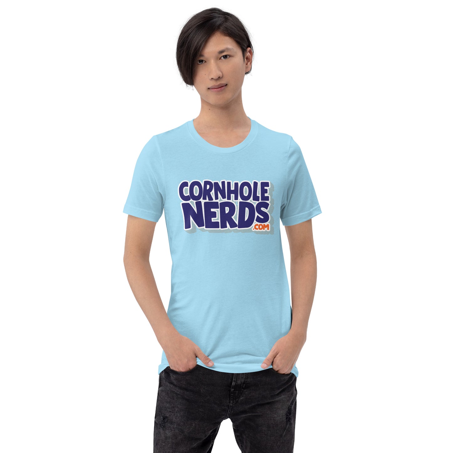 Cornhole Nerds logo Unisex t-shirt