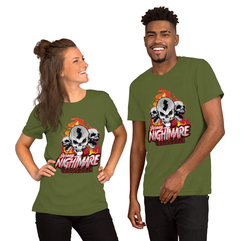 Jersey Nightmare Cornhole Unisex t-shirt