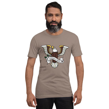 Cornhole Nerds Eagle logo Unisex t-shirt