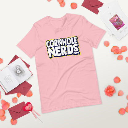 Cornhole Nerds logo Unisex t-shirt