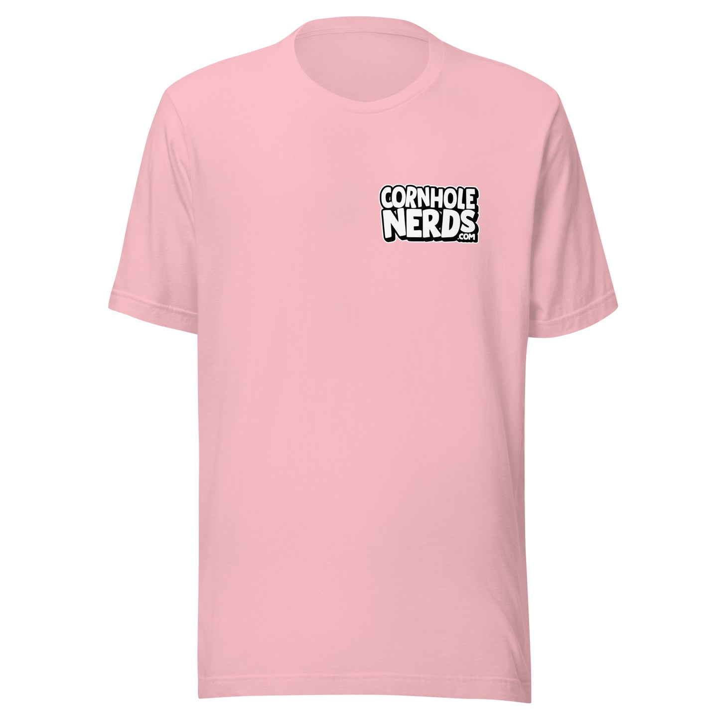 Cornhole Nerds front and back logo Unisex t-shirt