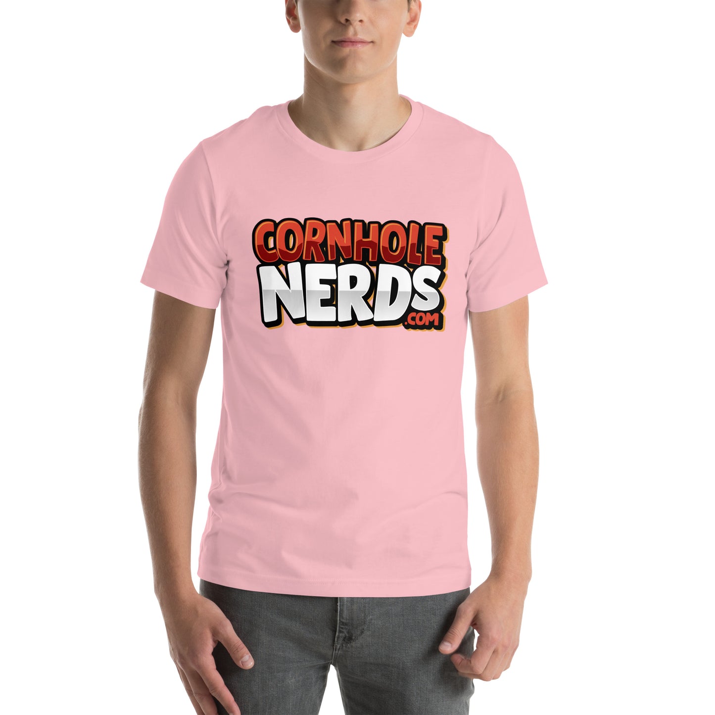 Cornhole Nerds rustish/reddish/white Unisex t-shirt