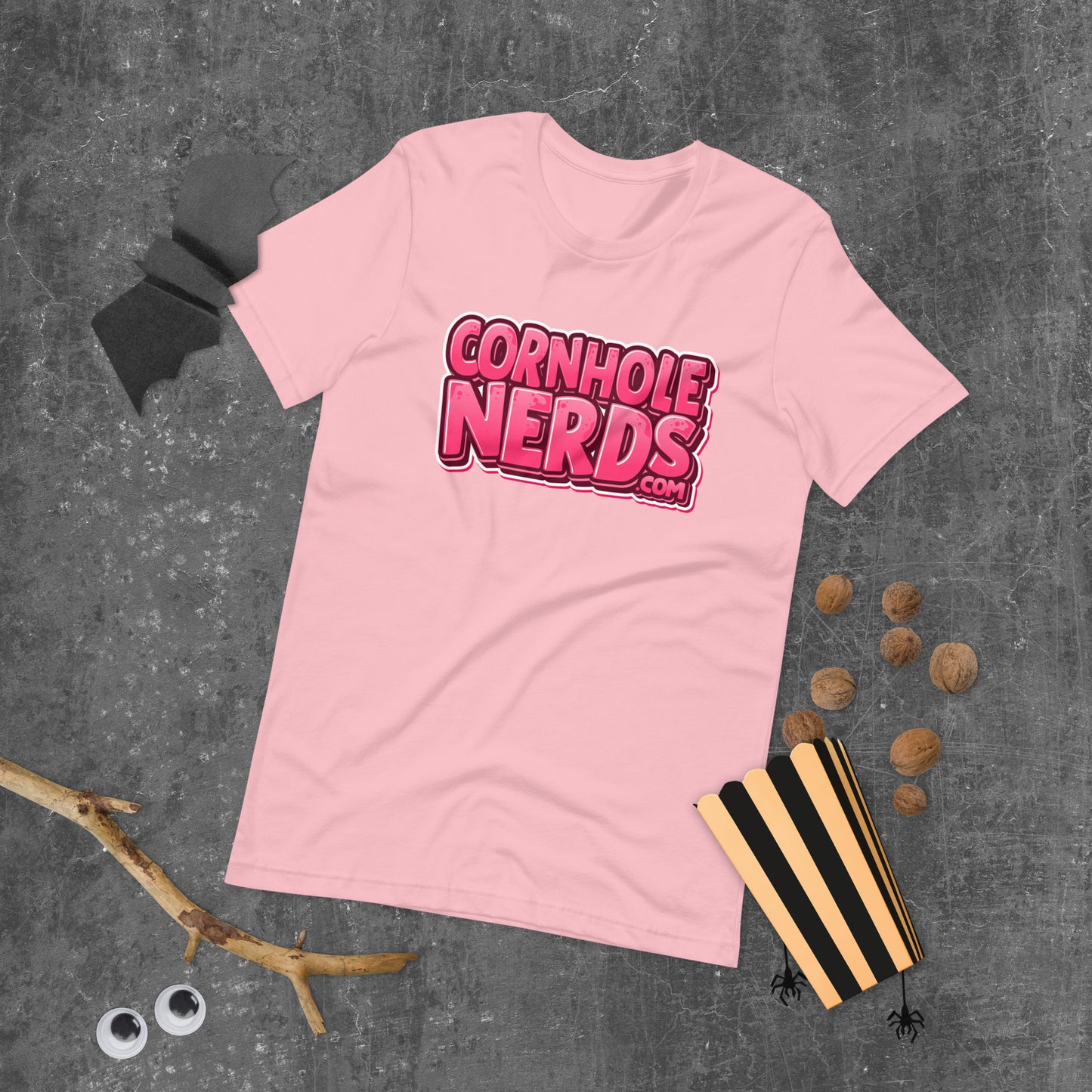 Cornhole Nerds pink logo Unisex t-shirt