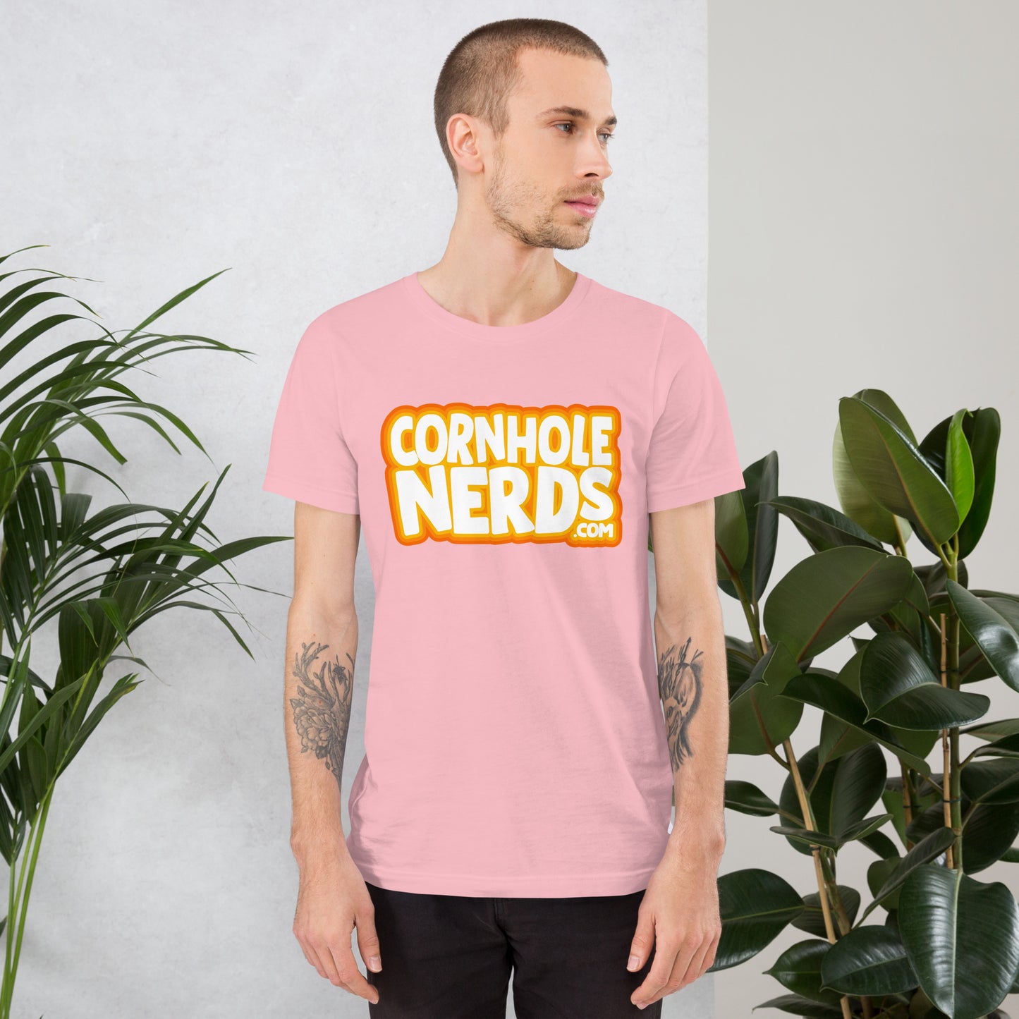 Cornhole Nerds this logo doesn't look like that other logo Unisex t-shirt