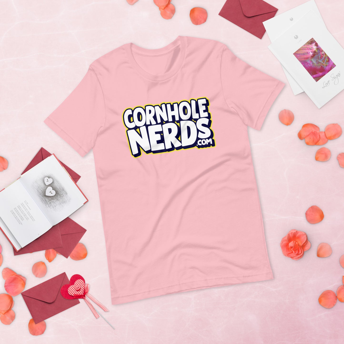 Cornhole Nerds logo Unisex t-shirt