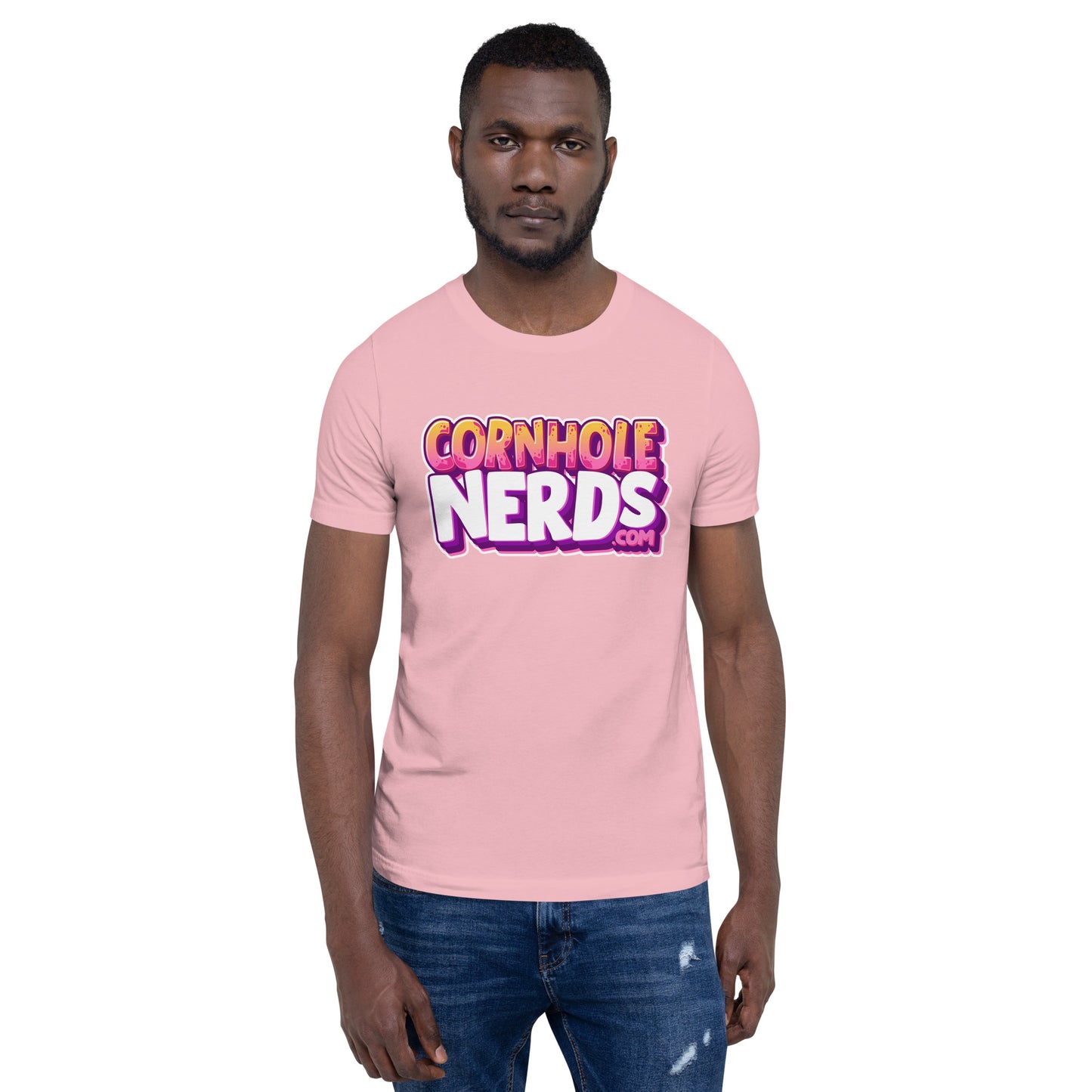 Cornhole Nerds who ate one of my chickie nuggies logo Unisex t-shirt