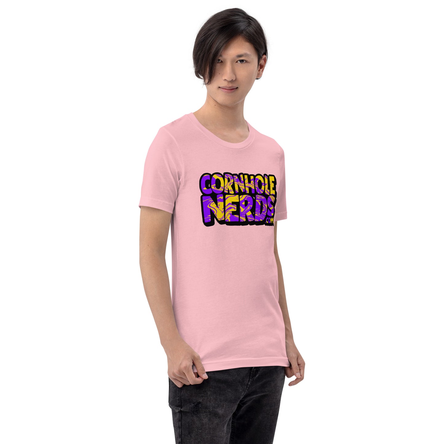 Lola's Purple/Yellow Swirl NerdWear Unisex t-shirt