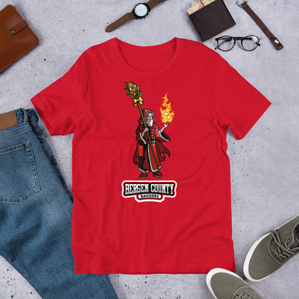 BCB Wizard full body with cornstalk staff Unisex t-shirt