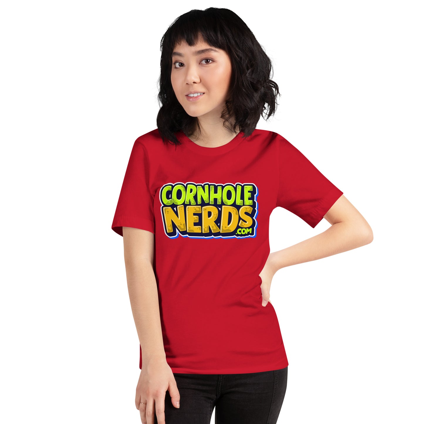 Cornhole Nerds logo Unisex t-shirt