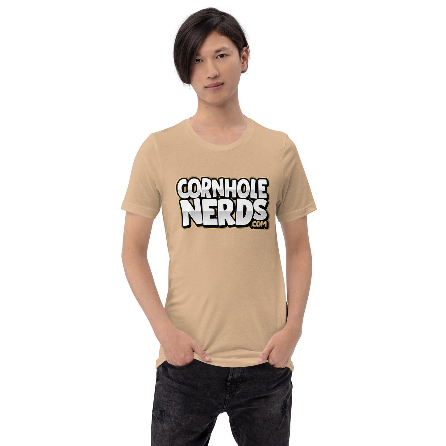 Cornhole Nerds logo Unisex t-shirt