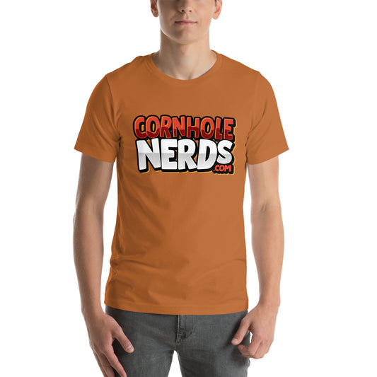 Cornhole Nerds rustish/reddish/white Unisex t-shirt