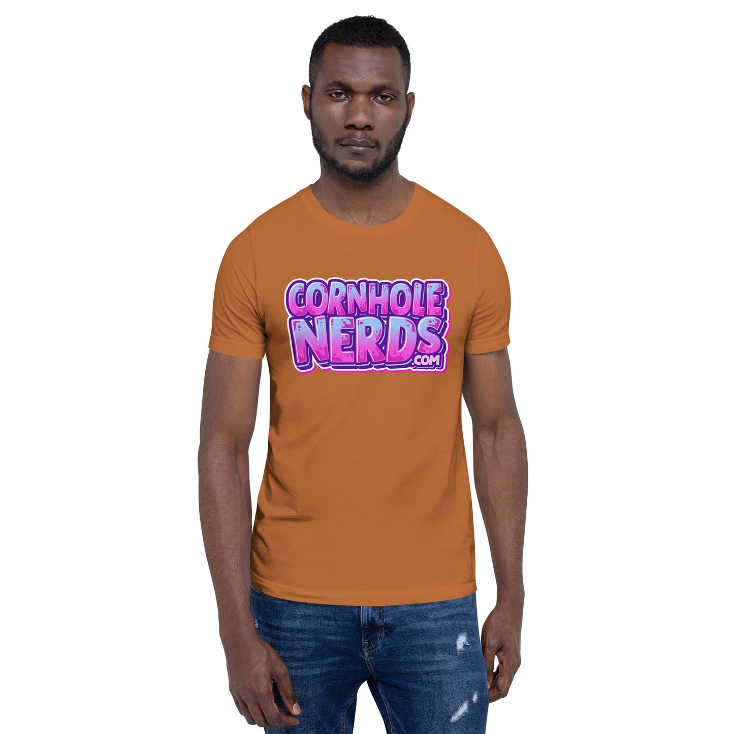 Cornhole Nerds told my partner to board it for the win logo Unisex t-shirt