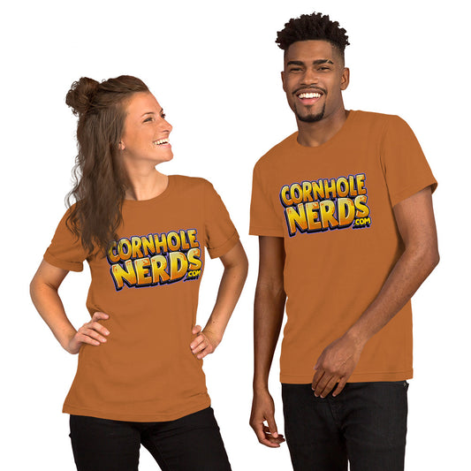 Cornhole Nerds toast logo Unisex t-shirt