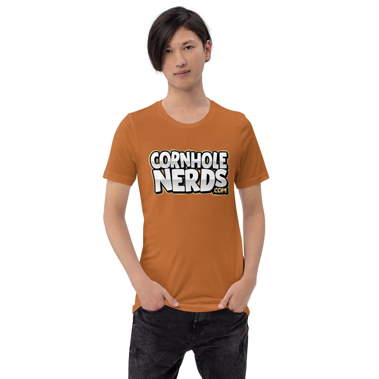 Cornhole Nerds logo Unisex t-shirt