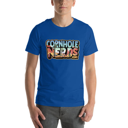 Cornhole Nerds desert skies logo Unisex t-shirt