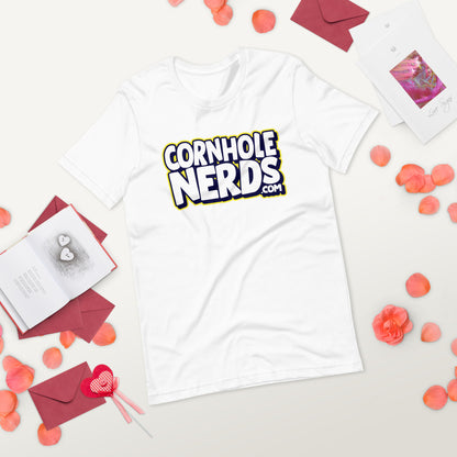 Cornhole Nerds logo Unisex t-shirt