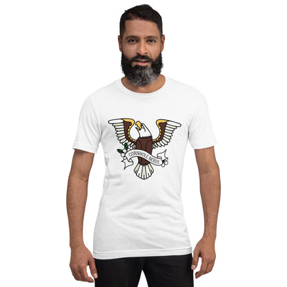 Cornhole Nerds Eagle logo Unisex t-shirt