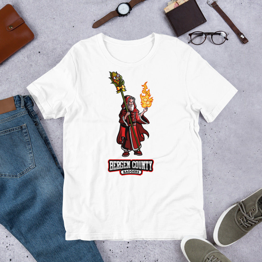 BCB Wizard full body with cornstalk staff Unisex t-shirt