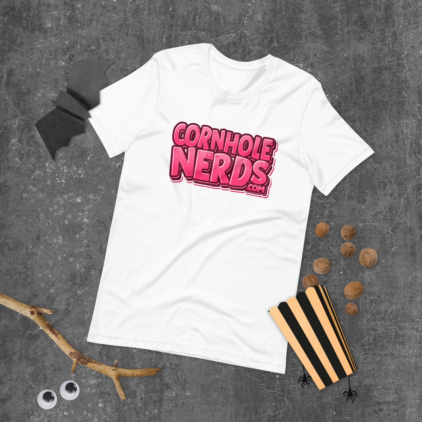 Cornhole Nerds pink logo Unisex t-shirt