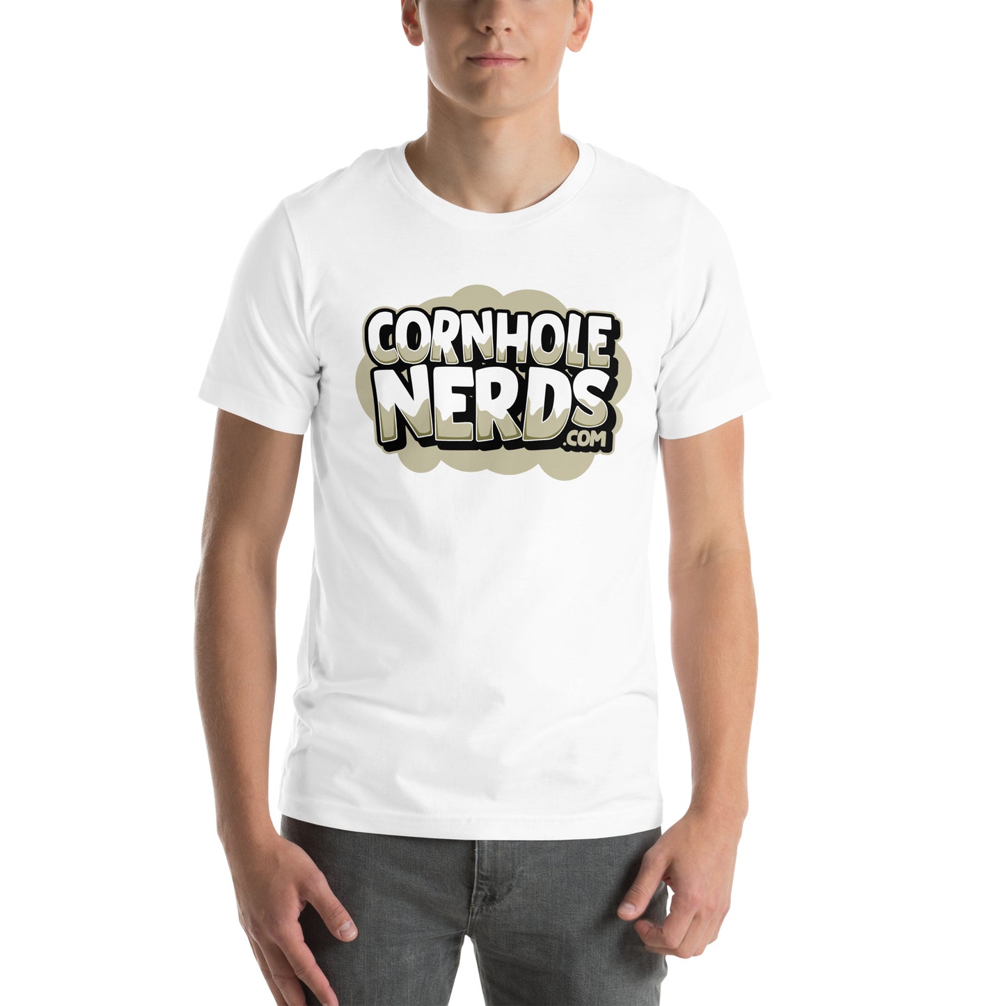 Cornhole Nerds logo without a name logo Unisex t-shirt