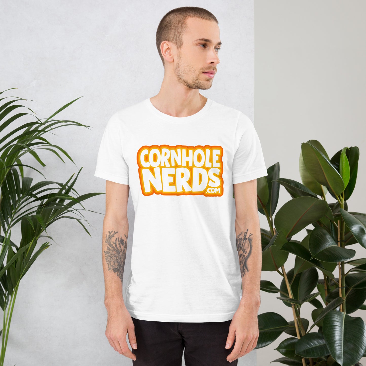 Cornhole Nerds this logo doesn't look like that other logo Unisex t-shirt