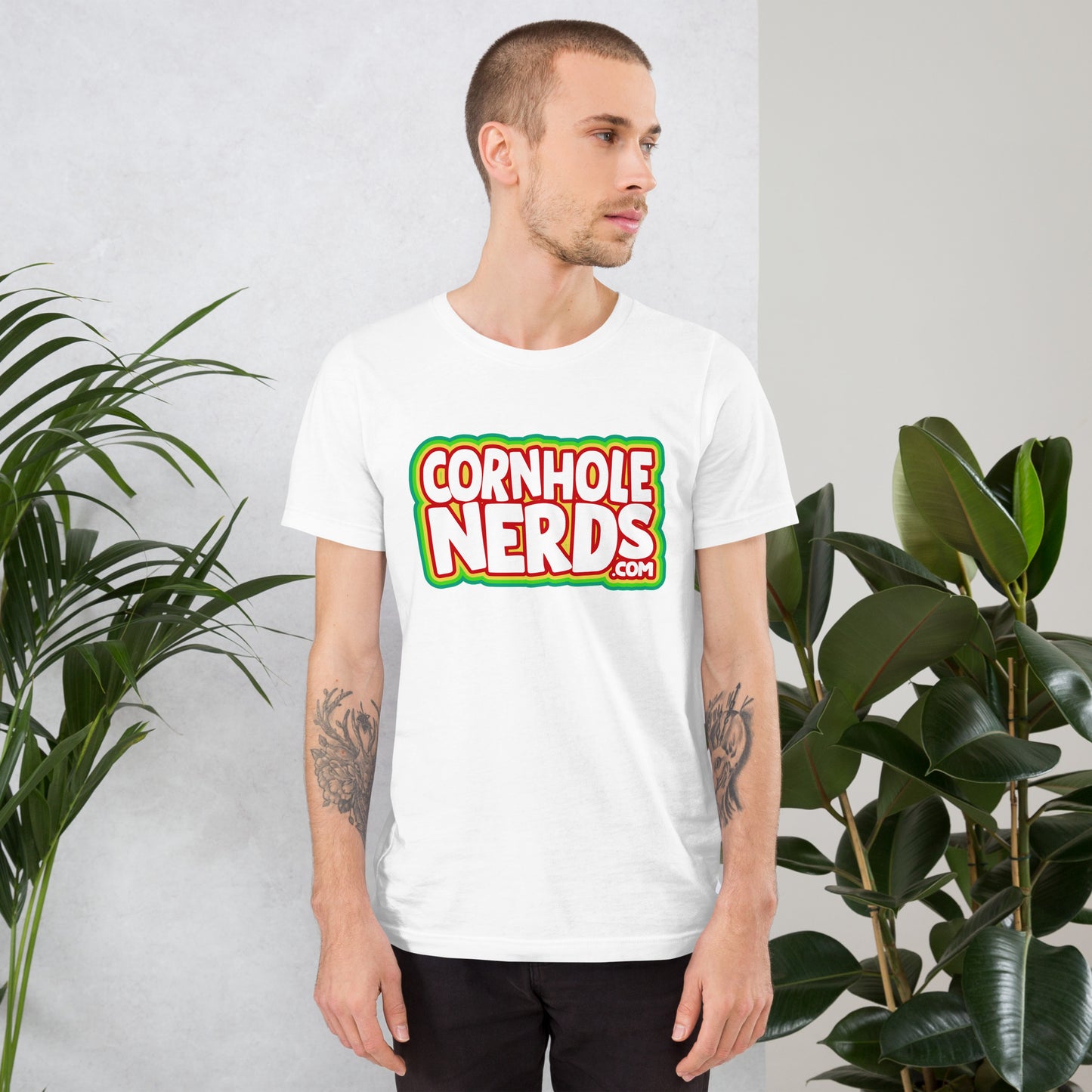 Cornhole Nerds the free model's favorite logo Unisex t-shirt