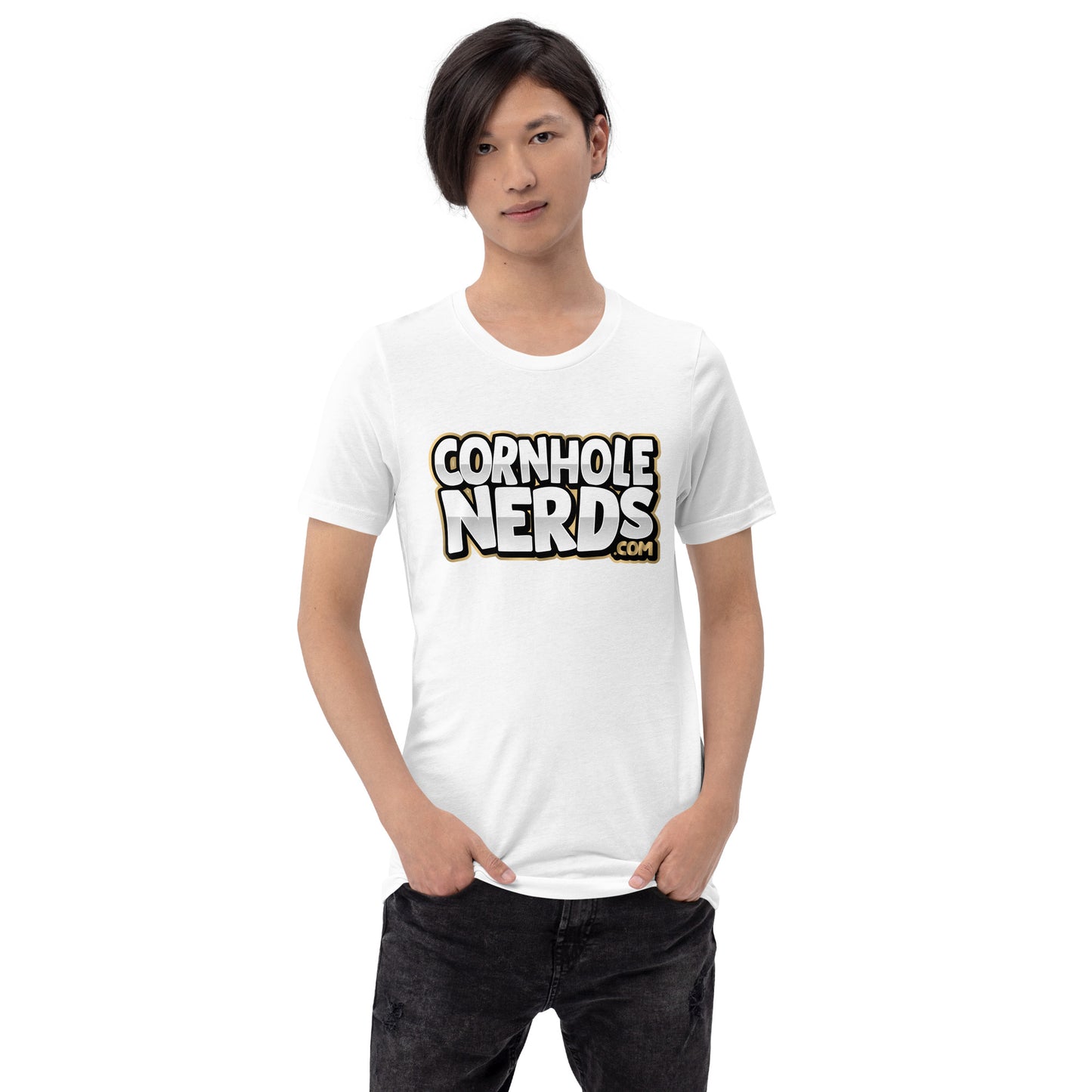 Cornhole Nerds logo Unisex t-shirt