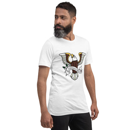 Cornhole Nerds Eagle logo Unisex t-shirt