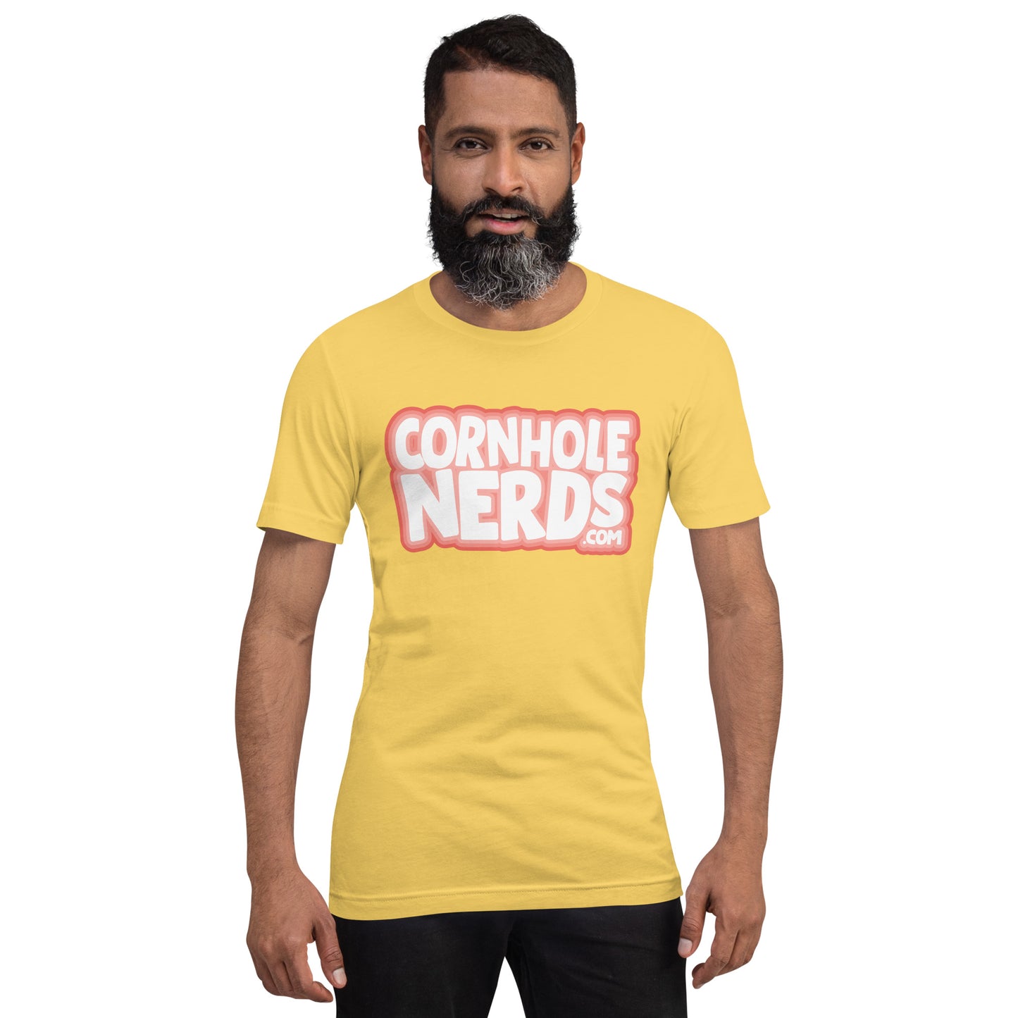 Cornhole Nerds this logo doesn't look like that logo either logo Unisex t-shirt