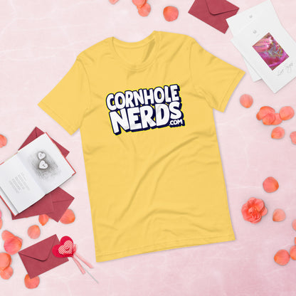 Cornhole Nerds logo Unisex t-shirt