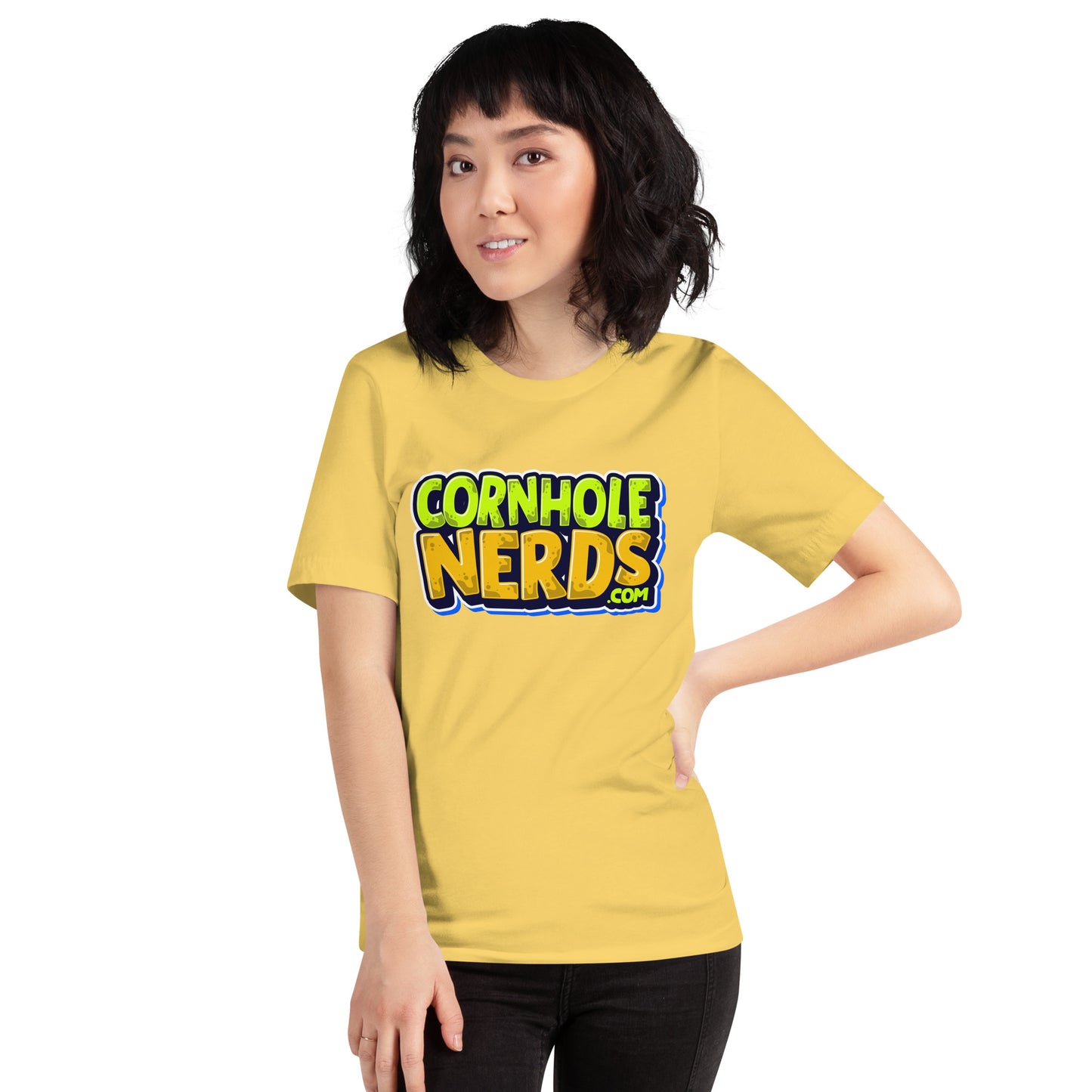 Cornhole Nerds logo Unisex t-shirt