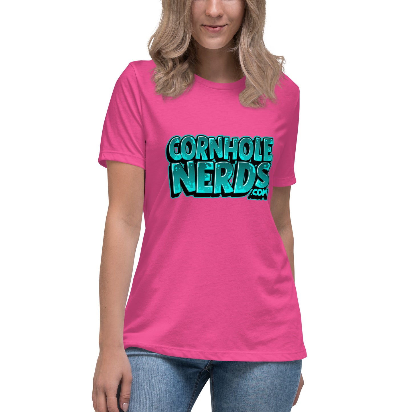 Cornhole Nerds "The Facebook profile pic logo" Women's Relaxed T-Shirt