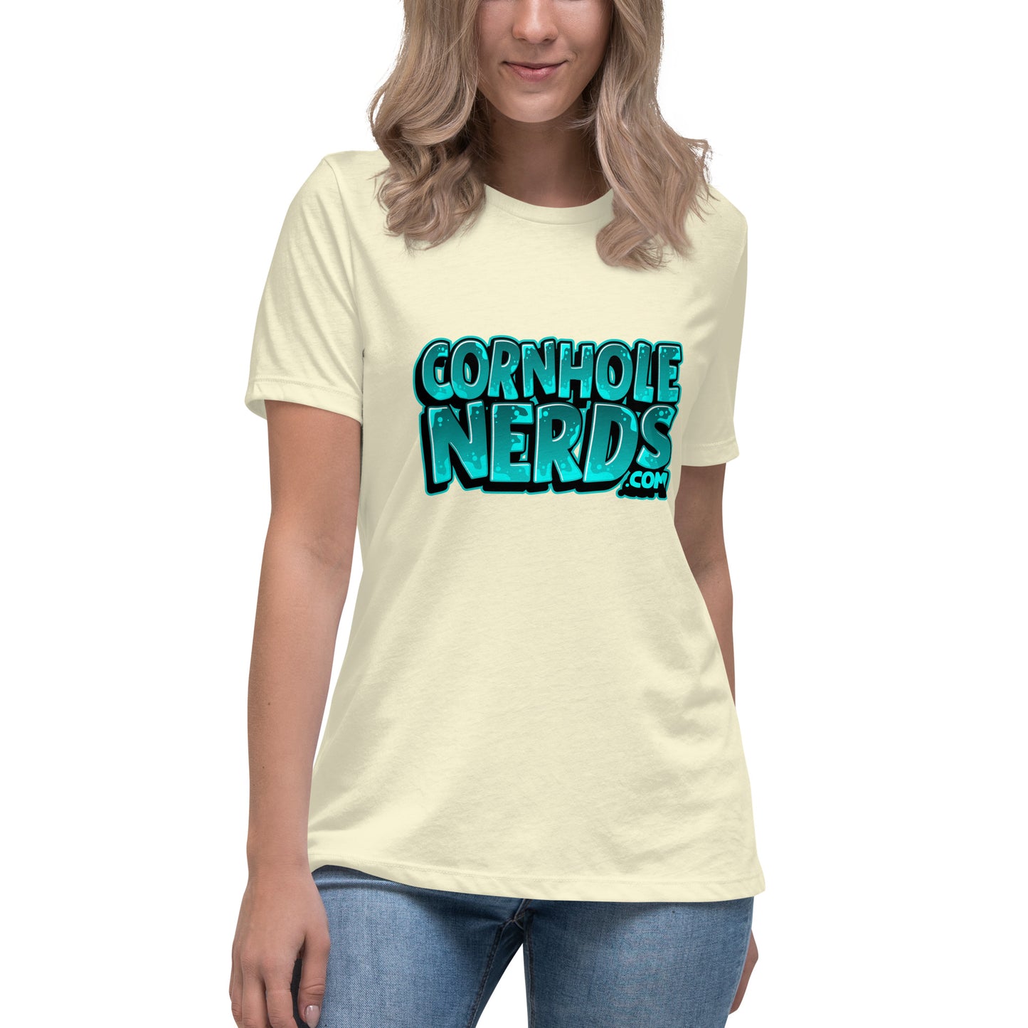 Cornhole Nerds "The Facebook profile pic logo" Women's Relaxed T-Shirt