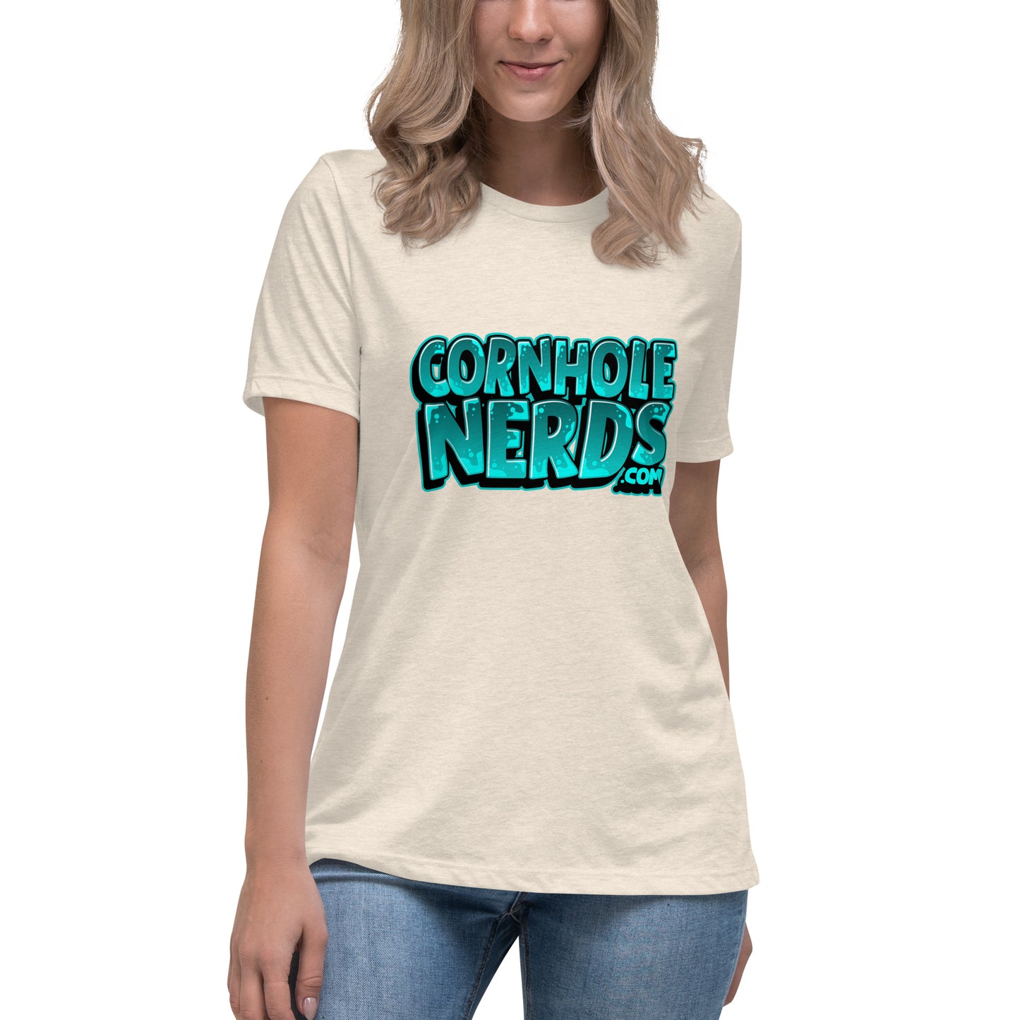 Cornhole Nerds "The Facebook profile pic logo" Women's Relaxed T-Shirt