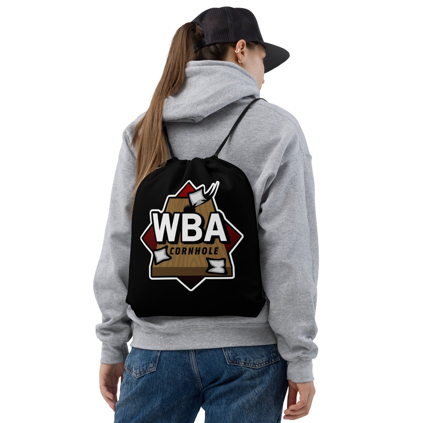 WBA Cornhole Drawstring bag