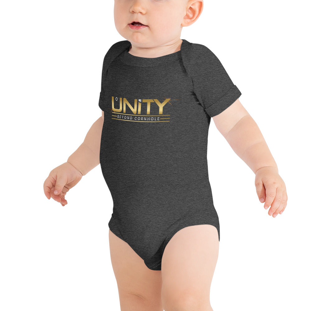 Unity Beyond Cornhole Baby short sleeve one piece