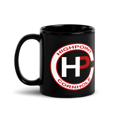 Highpoint Cornhole Black Glossy Mug