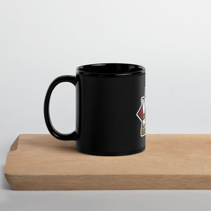 WBA Cornhole Black Glossy Mug