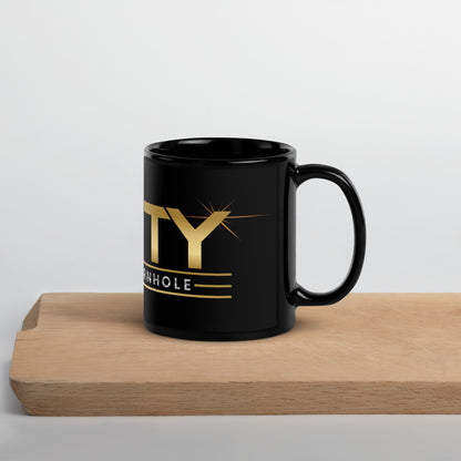 Unity Beyond Cornhole Black Glossy Mug