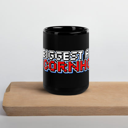 The Biggest Arms in Cornhole Black Glossy Mug